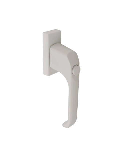 Zdjęcie: Klamka okienna Jupiter z przyciskiem biała METRO