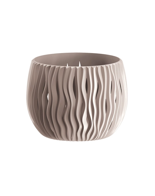 Zdjęcie: Doniczka Bowl Sandy mocca 180x138 mm PROSPERPLAST