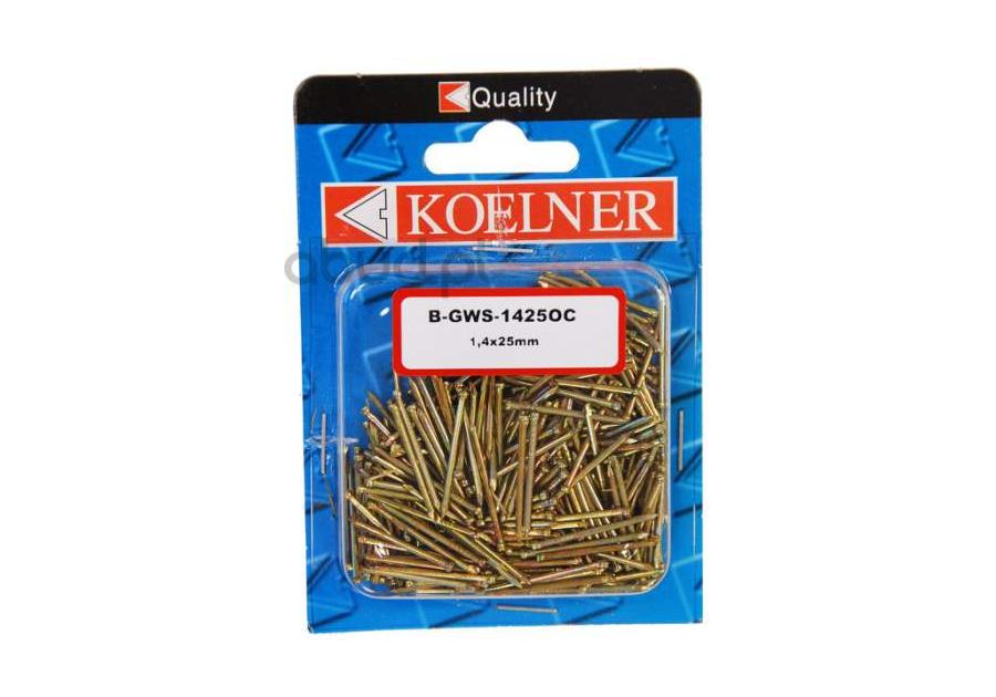 Zdjęcie: Gwoździe stolarskie 14x25 mm ocynk 300 sztuk KOELNER