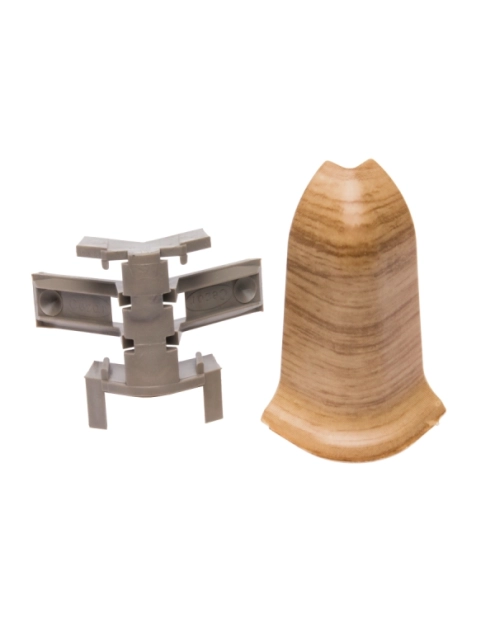 Zdjęcie: Zakończenia do listwy Classic narożnik zewnętrzny 2 sztuki NZ RAK Wiąz Kanadyjski Mat CEZAR