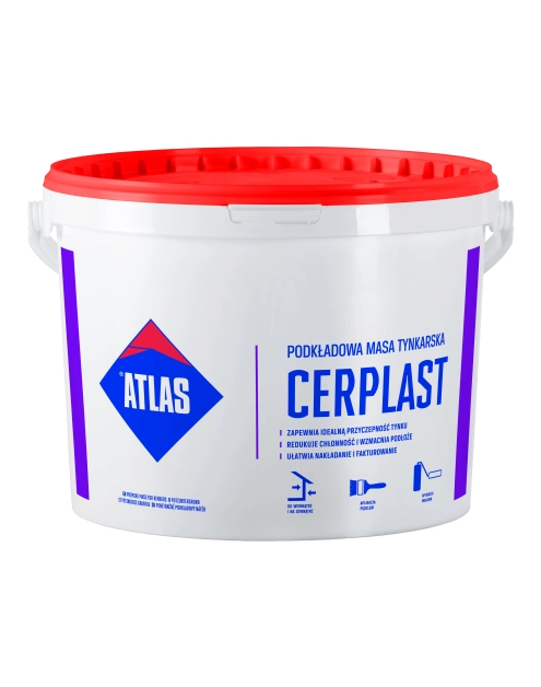 Zdjęcie: Masa tynkarska podkładowa Cerplast 15 kg biała ATLAS