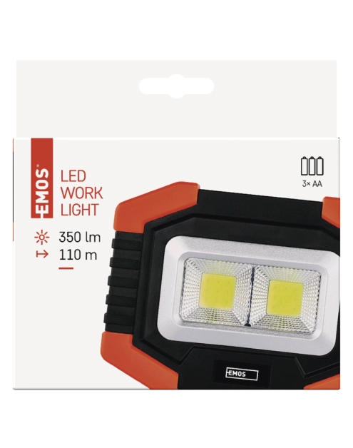Zdjęcie: Naświetlacz LED Cob 350 lm 3xAA EMOS