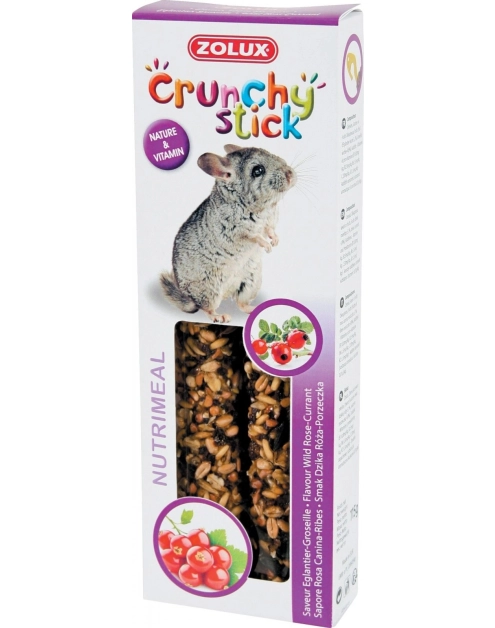 Zdjęcie: Kolba Crunchy Stick dzika róża porzeczka 115 g ZOLUX