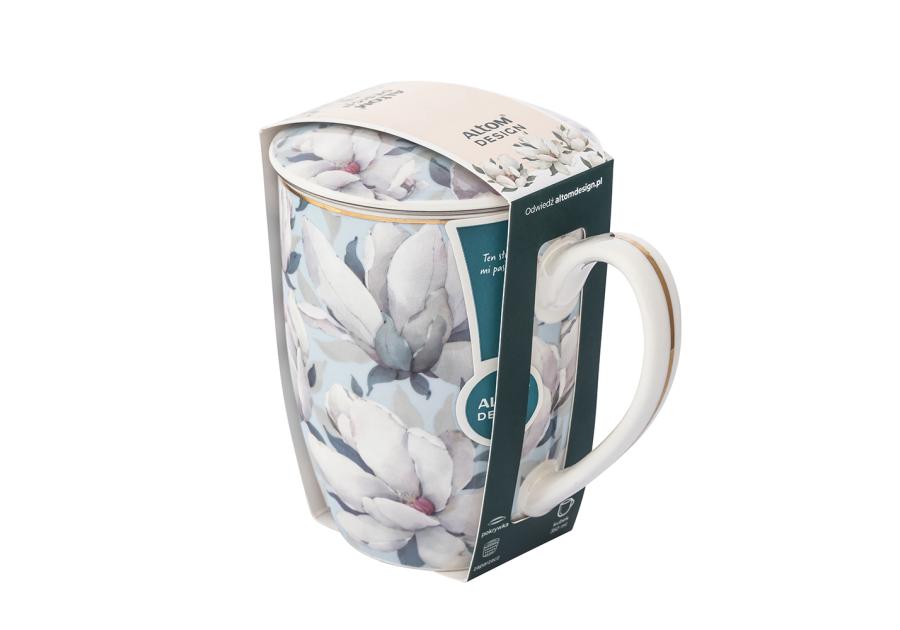 Zdjęcie: Kubek Magnolia błękitna 350 ml z pokrywką i zaparzaczem ALTOM DESIGN