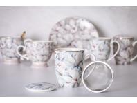 Zdjęcie: Kubek Magnolia błękitna 350 ml z pokrywką i zaparzaczem ALTOM DESIGN