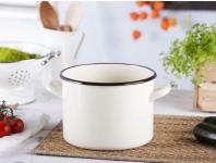 Zdjęcie: Garnek  prosty 20 cm - 4,8 L kremowyowy SILESIA