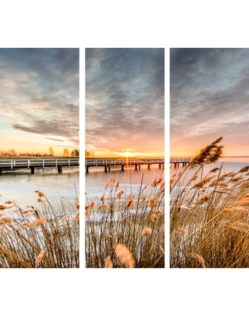 Zdjęcie: Obraz Canvas By The Sea 3x27x75 cm Ex499 Jetty Set STYLER