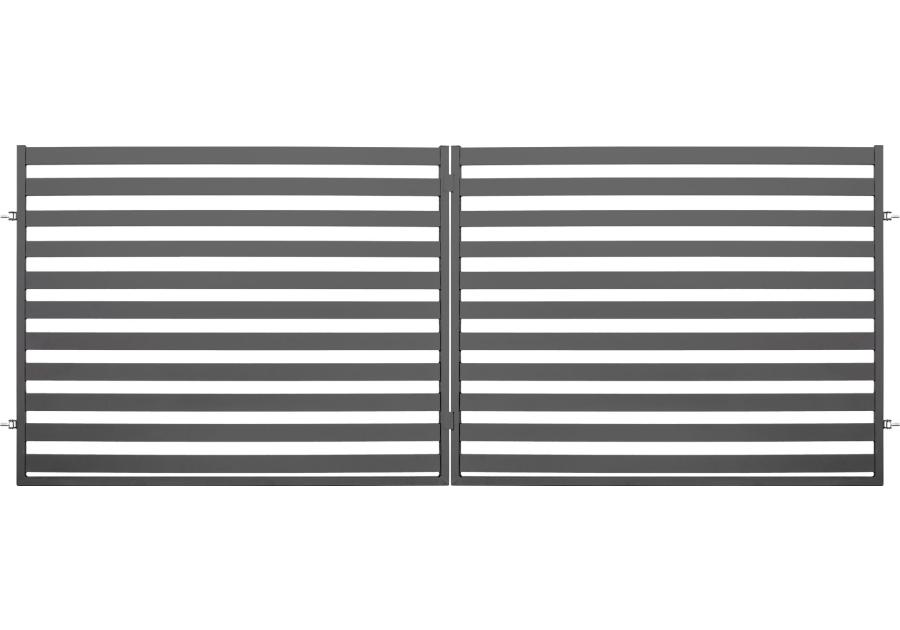 Zdjęcie: Brama dwuskrzydłowa Kora 4x1,54 m stal ocynk+ral7016 struktura POLBRAM