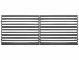 Brama dwuskrzydłowa Kora 4x1,54 m stal ocynk+ral7016 struktura POLBRAM