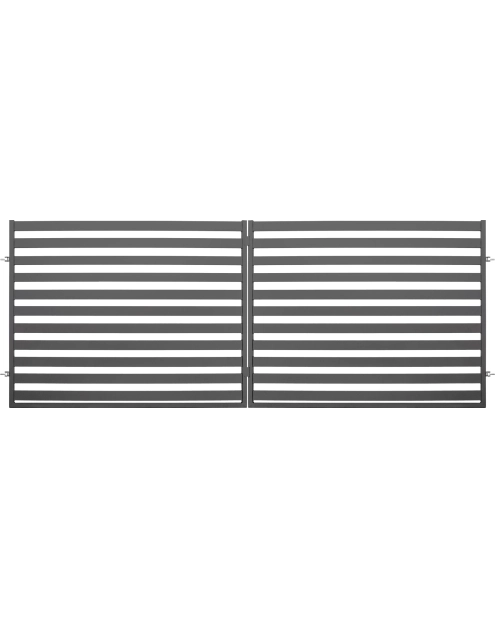 Zdjęcie: Brama dwuskrzydłowa Kora 4x1,54 m stal ocynk+ral7016 struktura POLBRAM