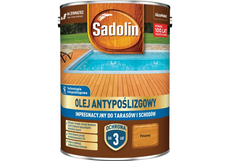 Zdjęcie: Olej antypoślizgowy impregnacyjny Pinia 4,5 L SADOLIN