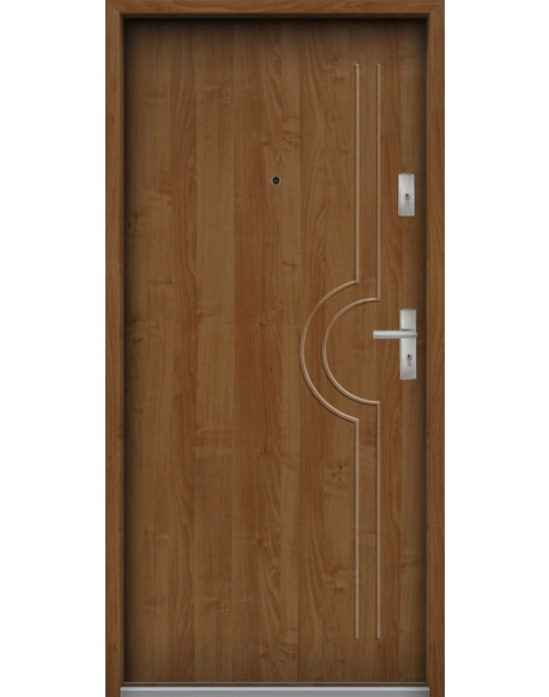 Zdjęcie: Drzwi wejściowe do mieszkań Bastion N-03 Olcha 90 cm lewe OSPŁ KR CENTER