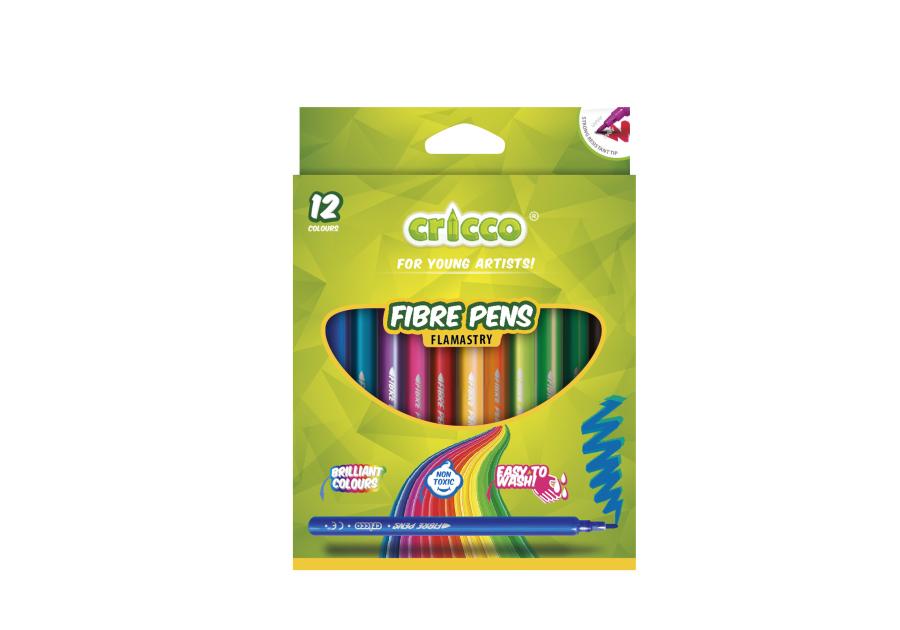 Zdjęcie: Flamastry Cricco 12 kolorów DMS