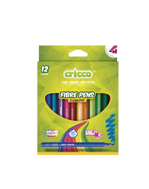 Zdjęcie: Flamastry Cricco 12 kolorów DMS