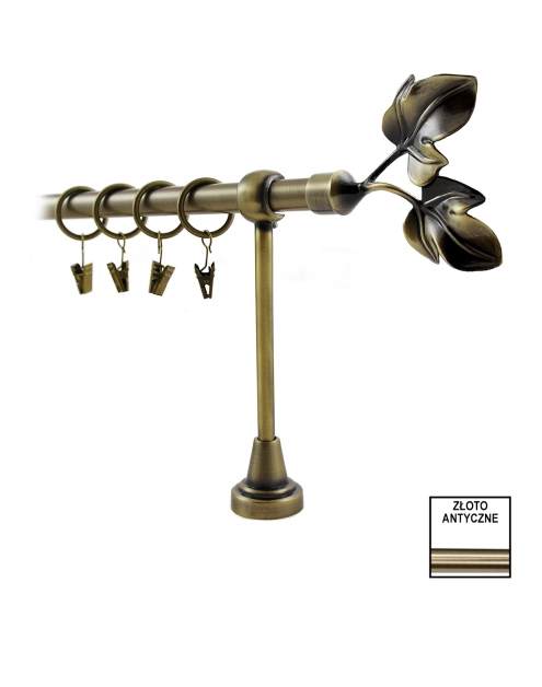 Zdjęcie: Karnisz Hefajstos Plus fi 16 mm - 200 cm listek złoto (folia) KARWEL