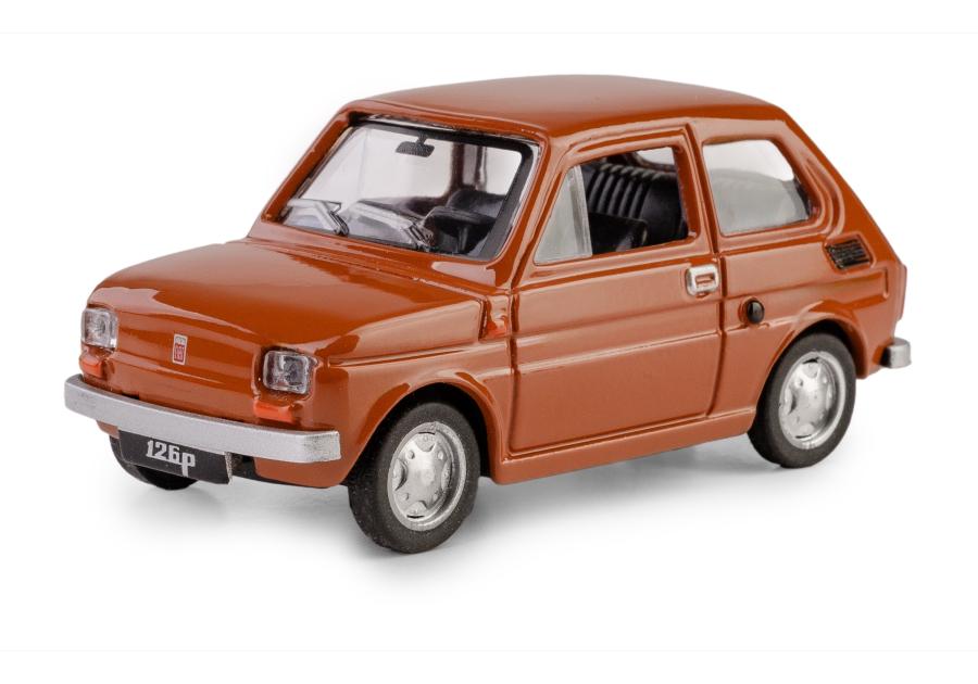 Zdjęcie: Model metalowy Fiat 126P brązowy DAFFI