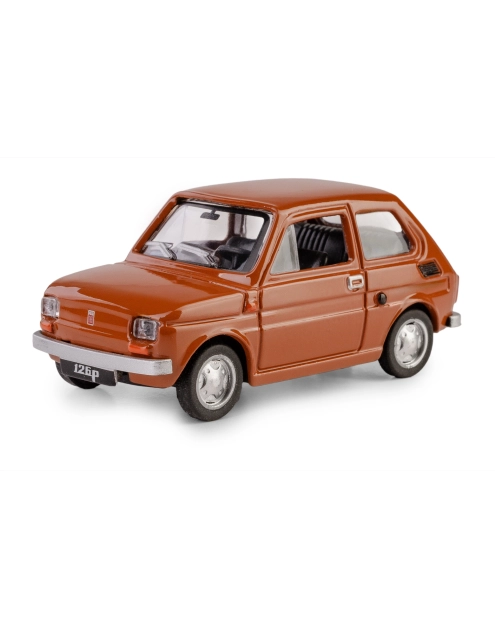 Zdjęcie: Model metalowy Fiat 126P brązowy DAFFI