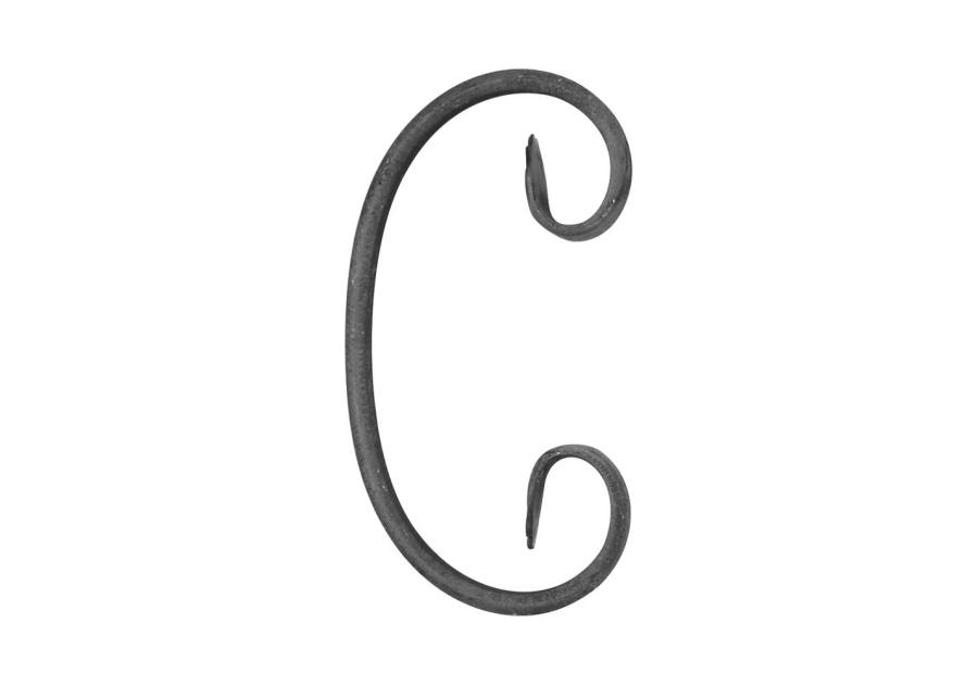 Zdjęcie: Motyw z płaskownika C 12x6 mm 150x75 mm METRO