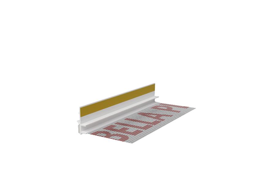 Zdjęcie: Listwa dylatacyjna przyokienna z siatką 9/6 mm - 2,5 mb BP13 BELLA PLAST