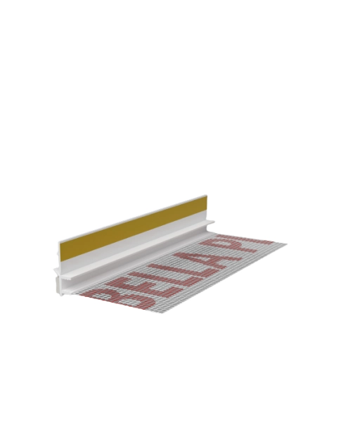 Zdjęcie: Listwa dylatacyjna przyokienna z siatką 9/6 mm - 2,5 mb BP13 BELLA PLAST