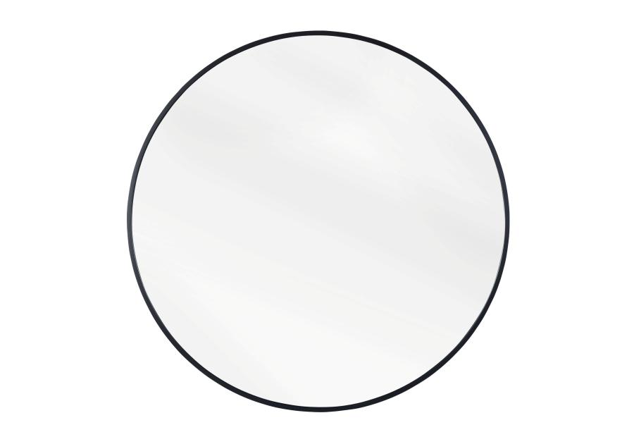 Zdjęcie: Lustro Aurelo koło 60 cm czarna aluminiowa rama INDAVO