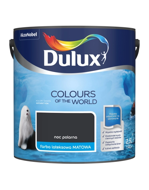 Zdjęcie: Farba do wnętrz Kolory Świata 2,5 L noc polarna DULUX