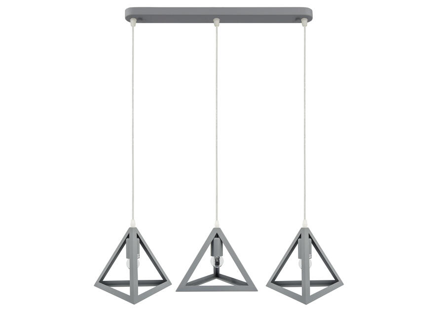 Zdjęcie: Lampa wisząca Romb 6804/3 GREY ELEM