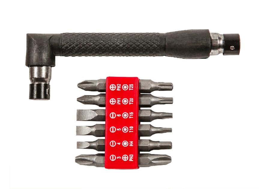 Zdjęcie: Końcówki wkrętakowe z uchwytem, zestaw 13 sztuk TOP TOOLS