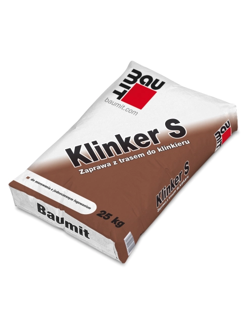 Zdjęcie: Zaprawa z trasem do klinkieru Klinker S ciemnoszara 25 kg BAUMIT