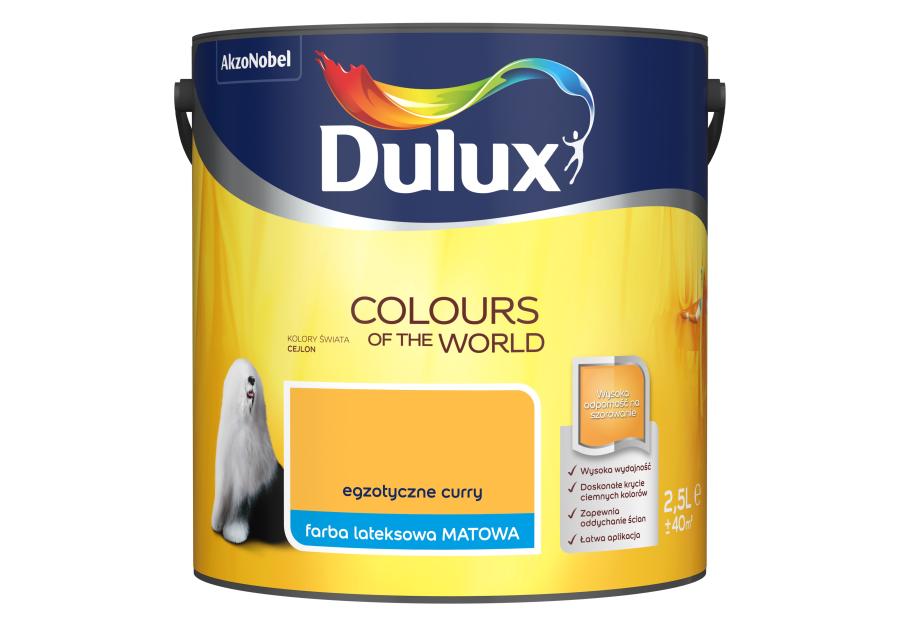 Zdjęcie: Farba do wnętrz Kolory Świata 2,5 L egzotyczne curry DULUX