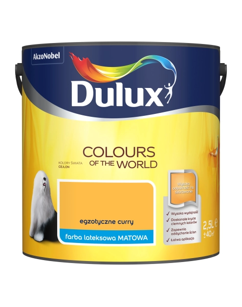 Zdjęcie: Farba do wnętrz Kolory Świata 2,5 L egzotyczne curry DULUX