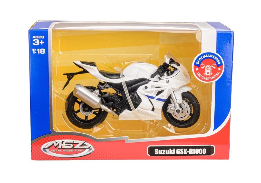 Zdjęcie: Model metalowy 1:18 Suzuki Gsx-R1000 b67703 biały MSZ