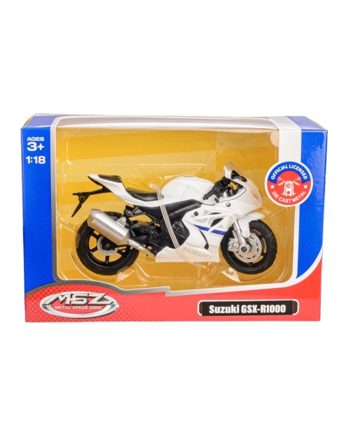 Zdjęcie: Model metalowy 1:18 Suzuki Gsx-R1000 b67703 biały MSZ