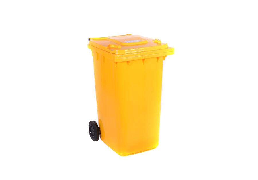 Zdjęcie: Pojemnik na odpady, śmieci żółty 240 L RIM KOWALCZYK