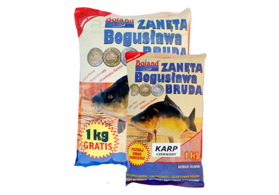 Zdjęcie: Zanęta popularna 1 kg karp czerwony truskawka BOLAND