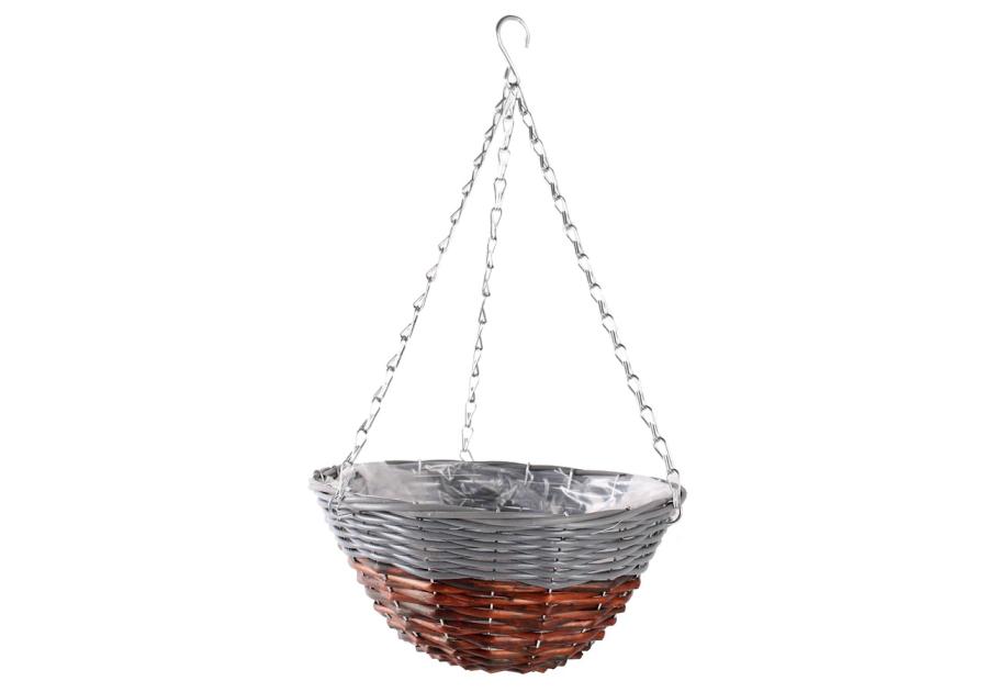Zdjęcie: Kosz wiszący kwietnik 30x15x50 cm TIN TOURS