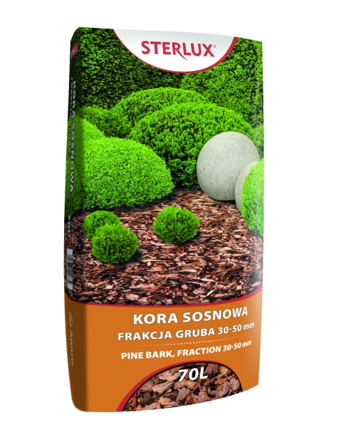 Zdjęcie: Kora sosnowa frakcja gruba 30-50 mm 70 L STERLUX