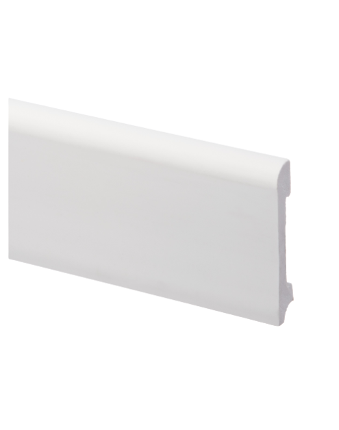 Zdjęcie: Listwa przypodłogowa 78x13 mm  - 2,44 m biały farba podkładowa CEZAR