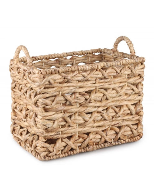 Zdjęcie: Kosz z hiacyntu wodnego z uchwytami 32x22x22/28 cm TIN TOURS