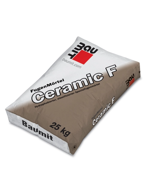 Zdjęcie: Zaprawa do fugowania płytek elewacyjnych Ceramic F Czarny Granit 25 kg BAUMIT