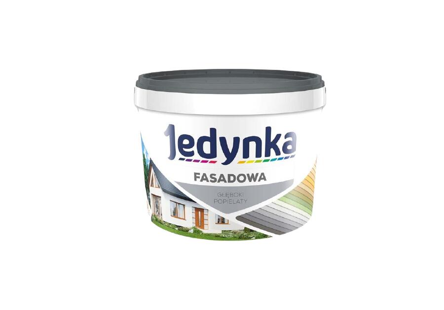 Zdjęcie: Farba fasadowa 9 L głęboki popielaty JEDYNKA