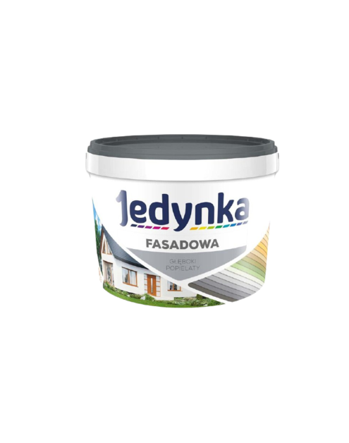 Zdjęcie: Farba fasadowa 9 L głęboki popielaty JEDYNKA