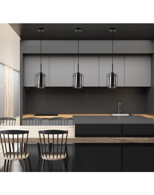 Zdjęcie: Lampa wisząca Jonera 1x40 W E27 czarny CANDELLUX