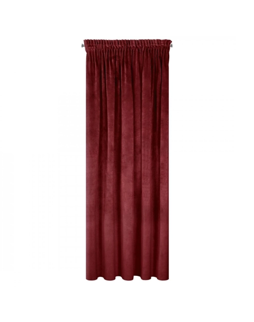 Zdjęcie: Zasłona gotowa Villa na taśmie 140x270 cm ciemnobordowy EUROFIRANY