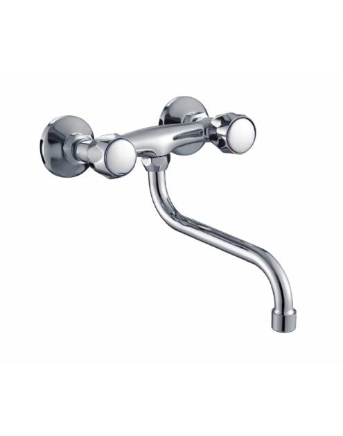 Zdjęcie: Bateria zlewozmywakowa Verde Standard ścienna z wylewką typu S-20 cm DURO