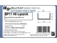 Zdjęcie: Łącznik wzdłużny do listwy do boniowania BP11 H5 BELLA PLAST