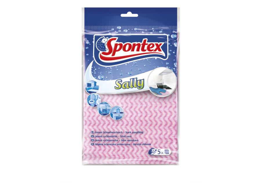 Zdjęcie: Ścierki uniwersalne Sally 5 szt. SPONTEX