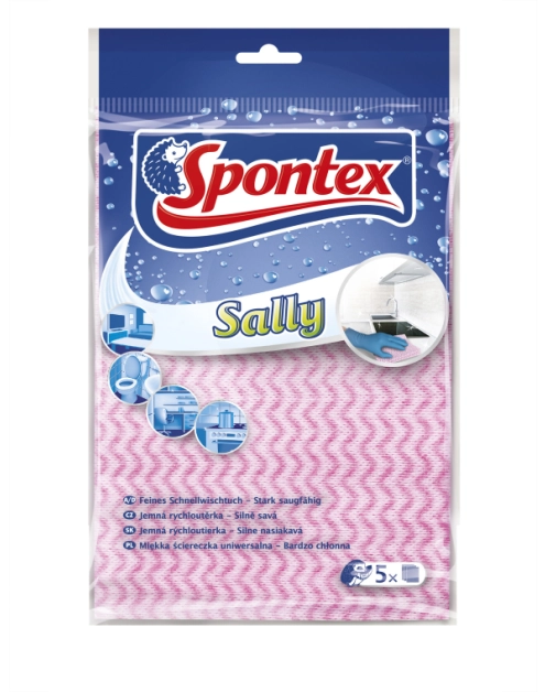 Zdjęcie: Ścierki uniwersalne Sally 5 szt. SPONTEX