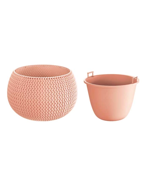 Zdjęcie: Doniczka Splofy Bowl brzoskwiniowy 37 cm PROSPERPLAST