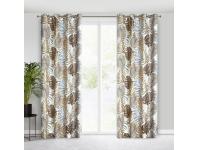 Zdjęcie: Zasłona gotowa D91 Korfu 140x250 cm brązowy EUROFIRANY